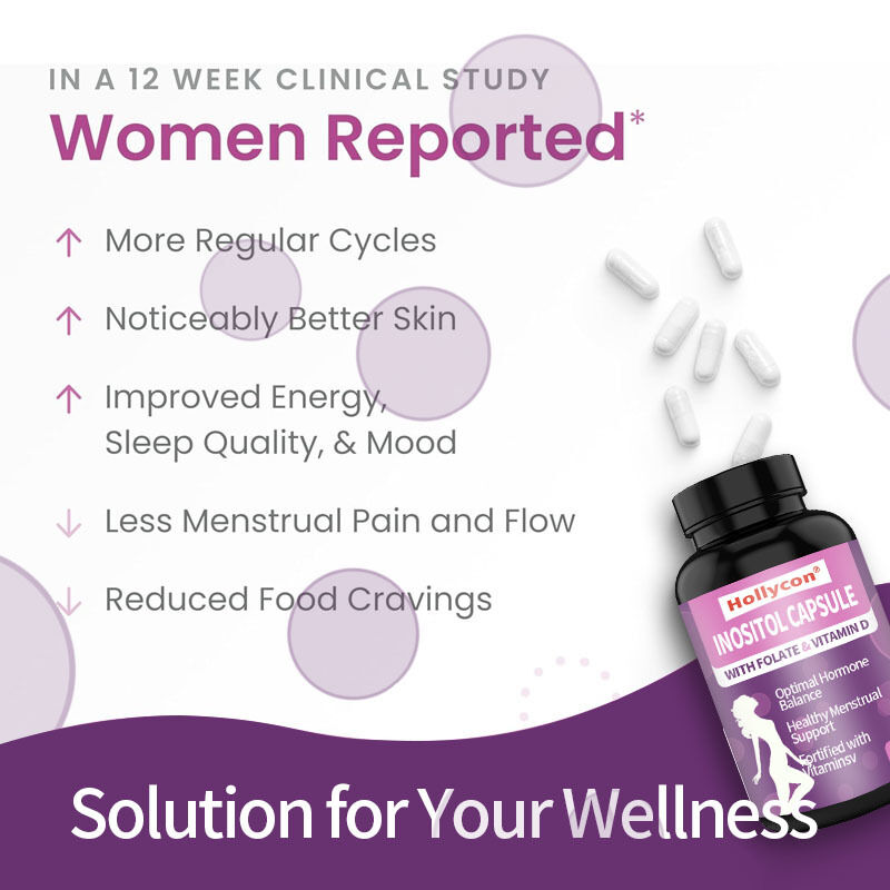 OEM Premium Inositol Supplement Inositol Plus Ratio Zdrowa równowaga hormonalna i zdrowe wsparcie jajników dla kobiet Kapsuła Inositol