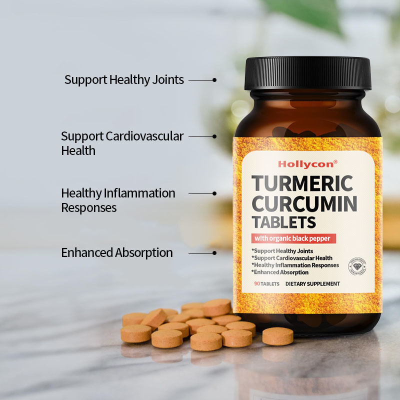OEM Organic Turmeric Curcumin Supplement 1350 mg Każdy naturalny wsparcie stawowe Czarna papryka do wchłaniania