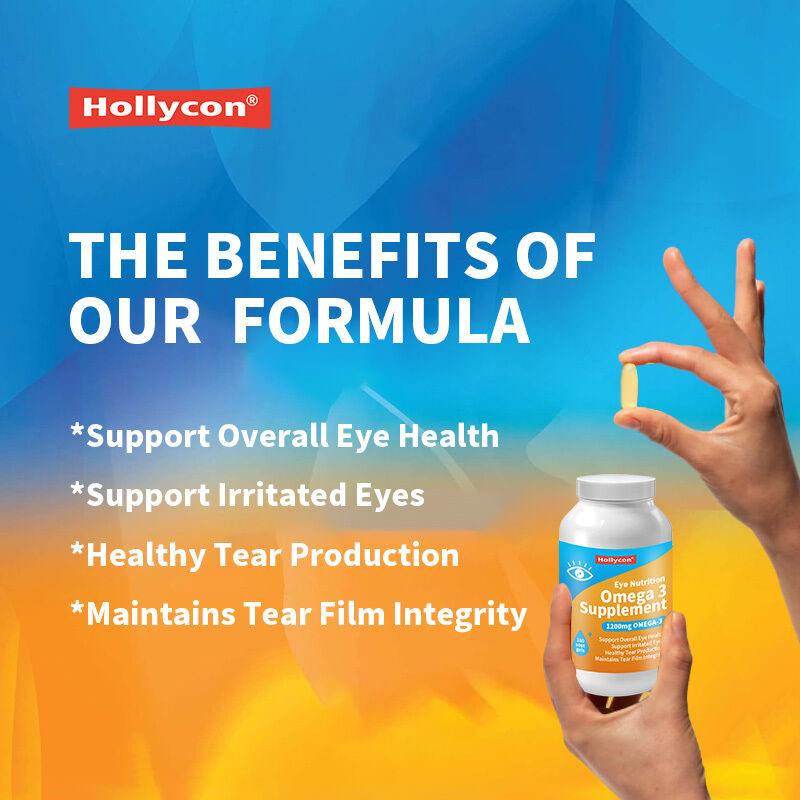 Suplement Omega 3 1200mg OEM dla odżywiania oczu Organiczny olej lniany w postaci trójglicerydów, olej rybi i witamina E w kapsułkach żelowych Omega 3