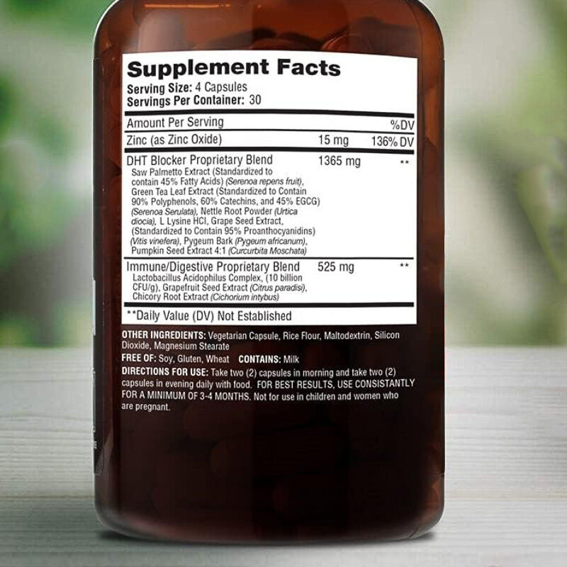 Suplement diety OEM na porost włosów przy genetycznym przerzedzaniu dla mężczyzn i kobiet, kontrola wypadania włosów, kapsułki na porost włosów wspierające układ odpornościowy