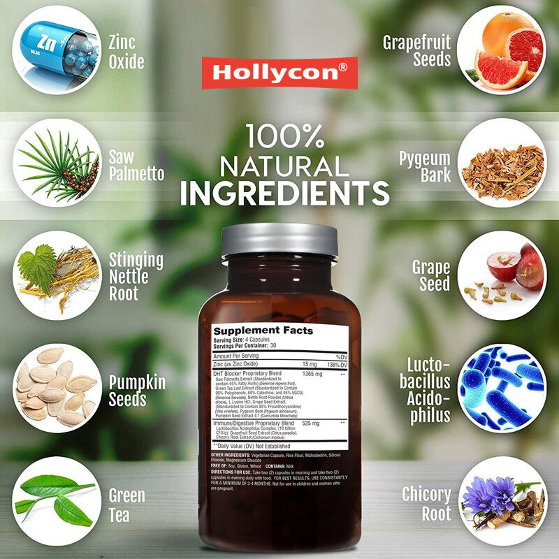 Suplement diety OEM na porost włosów przy genetycznym przerzedzaniu dla mężczyzn i kobiet, kontrola wypadania włosów, kapsułki na porost włosów wspierające układ odpornościowy