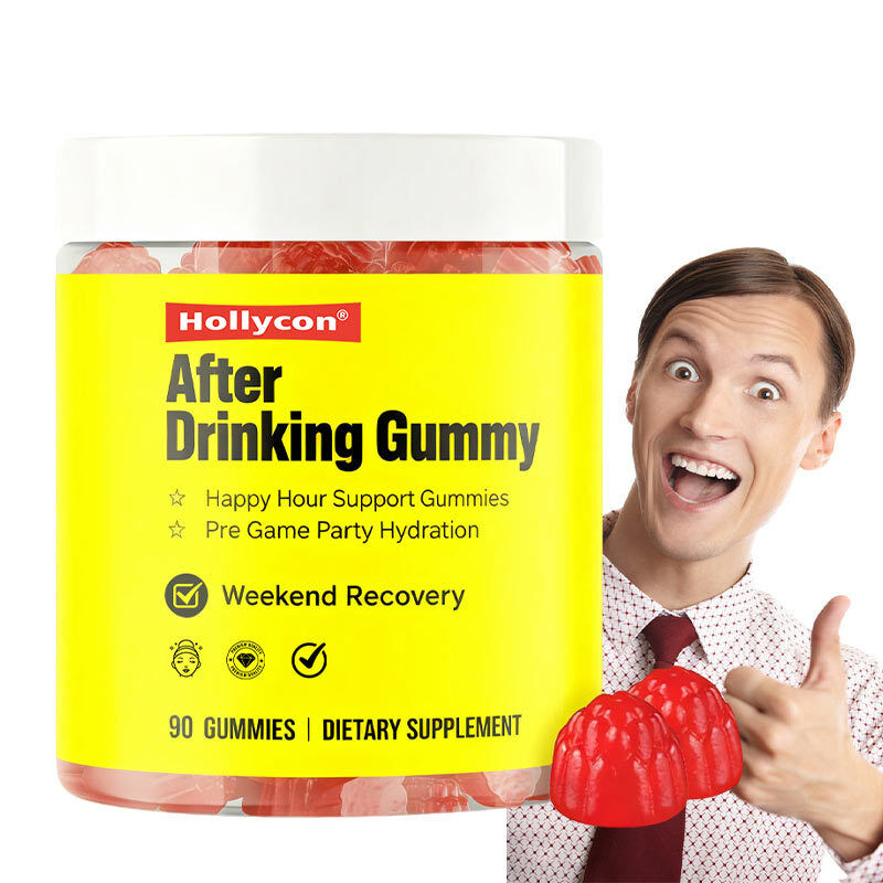 OEM Happy Hour Gummies Supplement Pre Game Party Hydratacja Elektrolity Alkohol DHM Mleko Grzyb Po wypiciu Gummy
