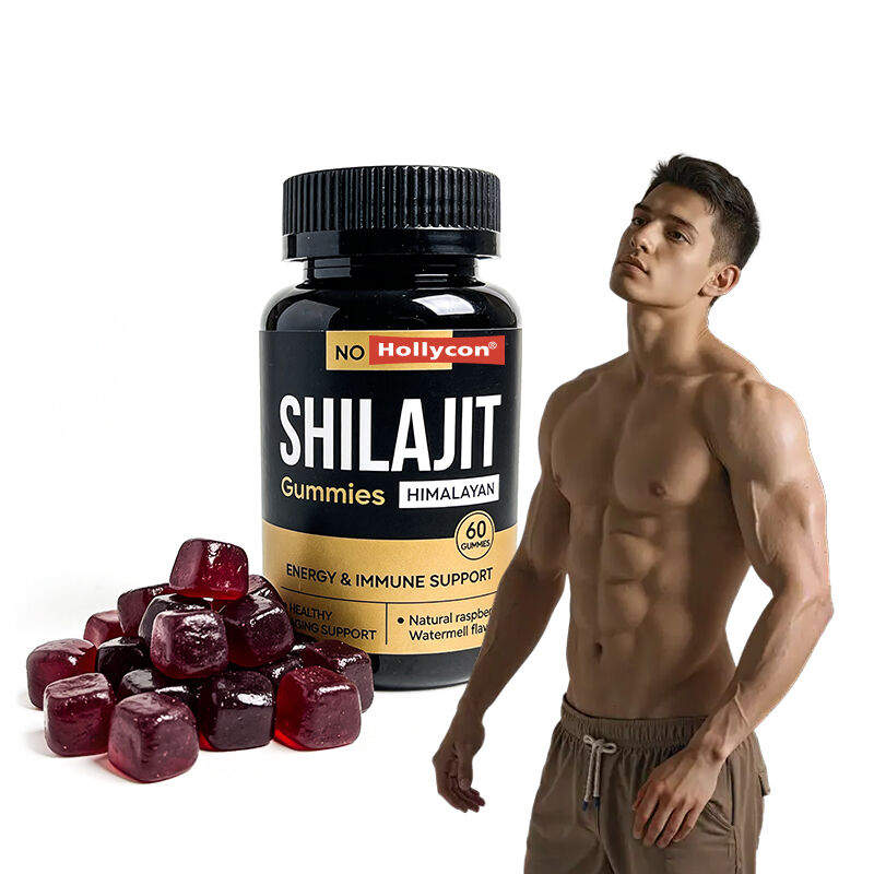 Private Label Shilajit Gummies dla mężczyzn kwas fulwowy suplement bez cukru Utrzymuje normalny poziom energii i funkcje odpornościowe