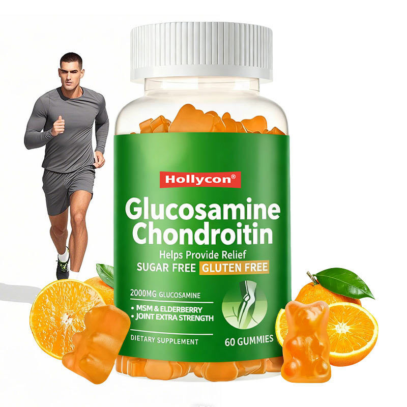 OEM Glucosamine Chondroitin Gummies MSM Elderberry Extra Strength Joint Immun Support Supplement Glucosamine Chondroitin