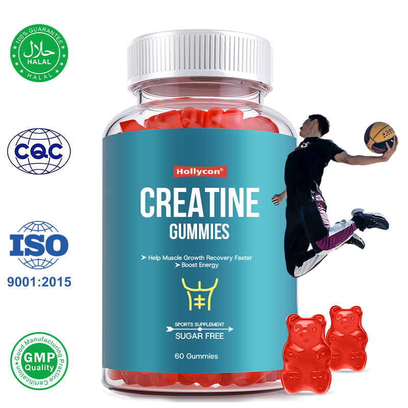 Manufacturer Help Muscle Growth Recovery Faster Boost Energy Preworkout Gummies Sports Supplement Sugar Free Creatine Gummies