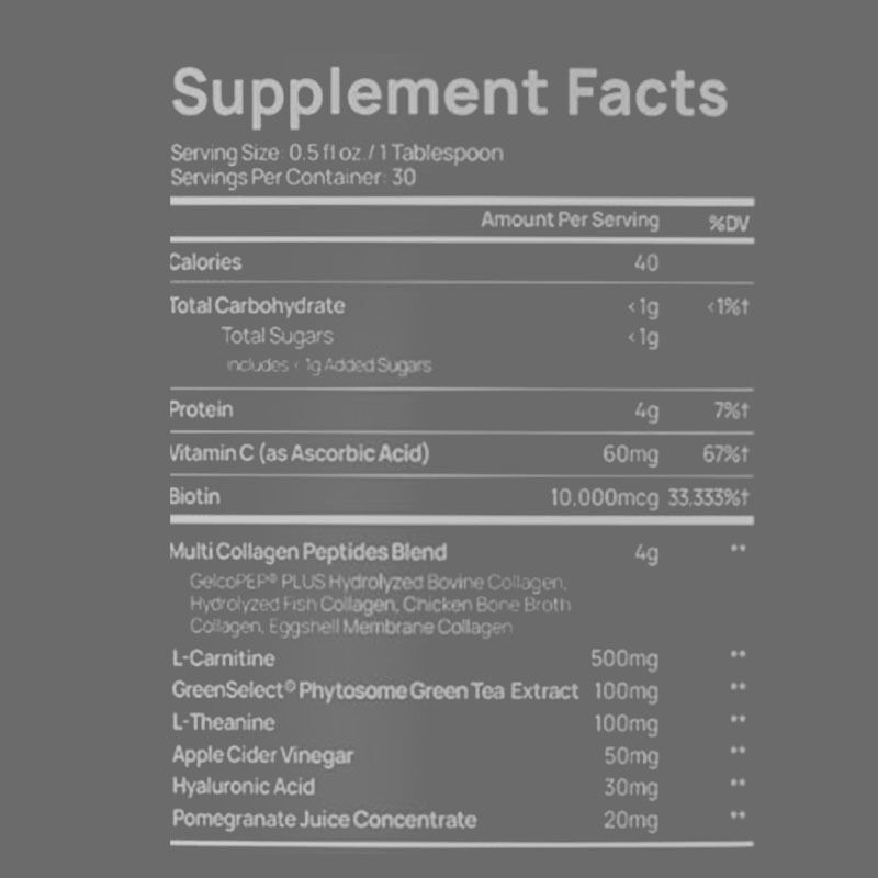 Customized Flavor Collagen Peptides Oral Liquid for Beauty Wellness Support with OEM Available