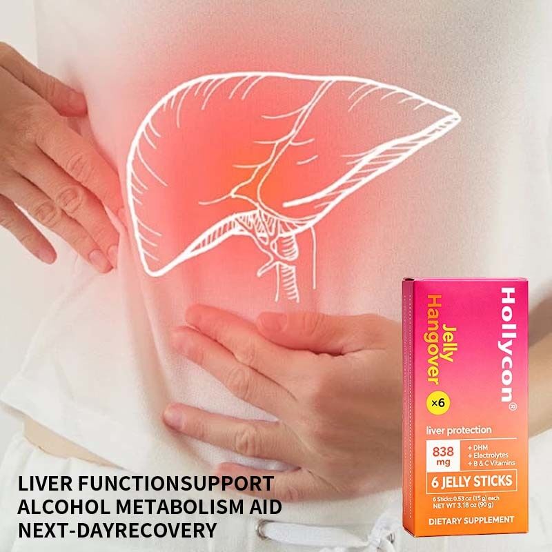 Wyroby ziołowe złożone z różnych preparatów z łatwym opakowaniem do wspomagania metabolizmu alkoholu