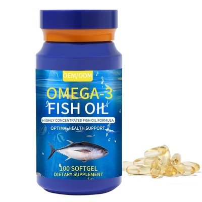 Wzmacniający pamięć warzywny olej rybny Epa Omega 3 Suplement kapsułki żelowe