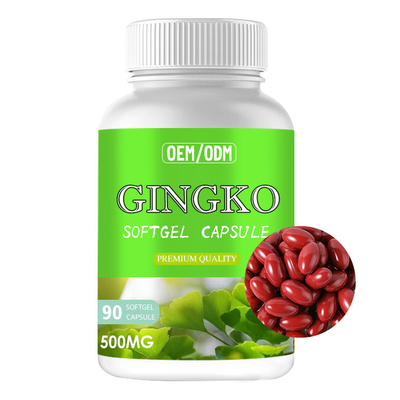 Suplementy kapsułek Ginkgo Biloba Softgel wzmacniające pamięć dla wzmacniacza mózgu