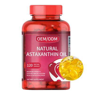 2000 MG Naturalny suplement astaksantyny Kapsułki w kapsułkach Private Label Custom