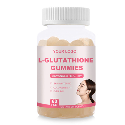 Wybielanie skóry Oryginalne tabletki glutationowe Gummies 1000 mg z kolagenem o równomiernym odcieniu skóry