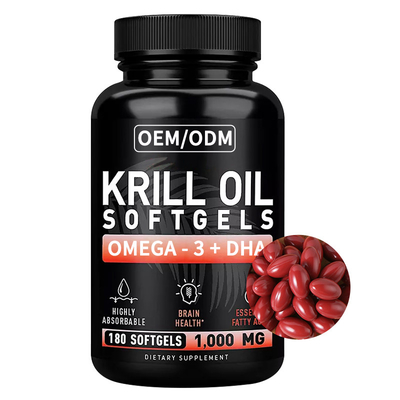 DHA Omega 3 Kapsułki w kapsułkach z olejem z kryla Suplementy dla zdrowia serca