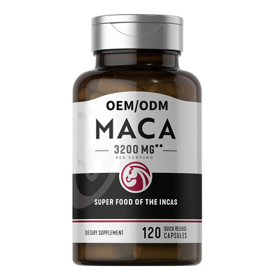 Men Health Ultimate Organic Black Maca Capsules Suplement o niestandardowym smaku
