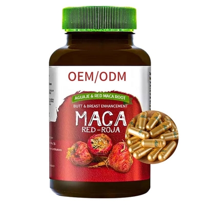 Powiększanie piersi Aguaje i pigułki korzeniowe Maca Red Maca Capsules Suplement