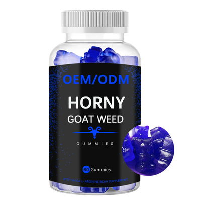 L-arginina BCAA Male Enhancement Suplementy Horny Goat Weed Gummies with Maca
