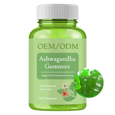 OEM 60 Ashwagandha Suplement Gummies Stress Relief Odporność na energię