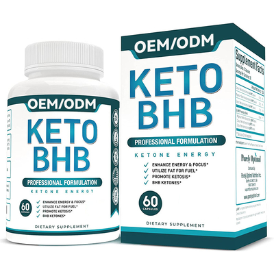 Tabletki odchudzające FDA odchudzające KETO BHB Dietetyczny spalacz tłuszczu
