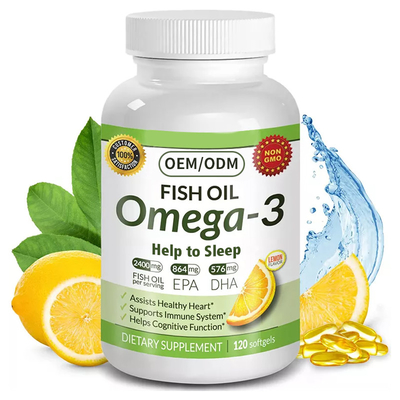 60 kapsułek Omega-3 Olej z ryb 1200 Mg Wspiera zdrowie