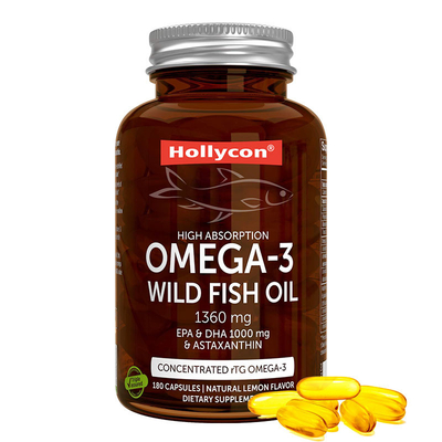 COA Fish Oil Omega 3 Softgel Capsules obsługuje suplementy do pielęgnacji oczu i serca