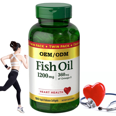 1200 mg oleju z ryb wspiera zdrowie serca dzięki kapsułkom Omega 3 EPA DHA Release
