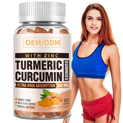 60 SZTUK Kurkuma I Imbir Z Czarnym Pieprzem Suplement Dla Wspomagania Odpornościowego Kurkuma Imbir Gummies