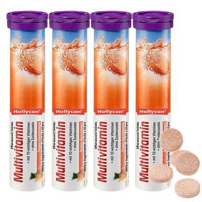 Multiwitamina Witamina C Suplementy diety OEM 1000Mg Tabletki musujące 4 Opakowania 20 szt.