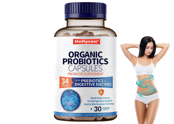 30 Kapsułek Suplementy diety OEM Probiotyki Organiczne Probiotyki Kapsułki