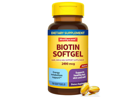 Biotyny Softgels 150PCS Wsparcie dla zdrowych włosów, skóry, paznokci, suplement diety