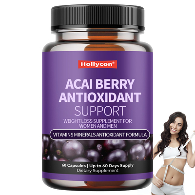 OEM Witaminy Minerały Antyoksydacja Formuła Acai Berry Antyoksydacja Wsparcie odchudzanie Suplement dla kobiet i mężczyzn