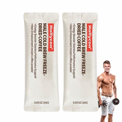 OEM Mężczyzna Cold Brew Freeze-Dry Coffee Energy Booster Wytrzymałość Wydajność Mężczyźni Wzmocnienie Instant Coffee Powder