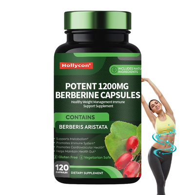 Potentne kapsułki berberyny 1200 mg Zdrowa utrata masy ciała Suplement wsparcia immunologicznego