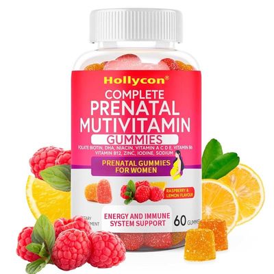 OEM DHA Folat Witamina B C D W celu wsparcia płodowego i nerwowego Ciąża Przedporodowe gumki
