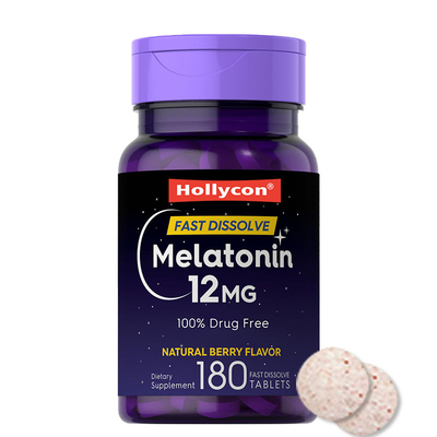 Melatonina 12 mg Tabletki szybkiego rozpuszczania poprawiają naturalny cykl snu
