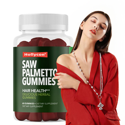 Saw Palmetto Gummies For Scalp Health 75mg Ekstrakt z Saw Palmetto dla wsparcia włosów