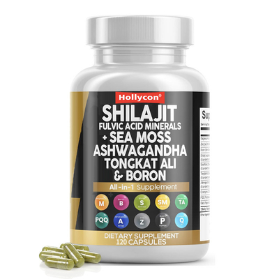 Naturalne ziołowe kapsułki Shilajit 30 porcji 2 kapsułki na porcję