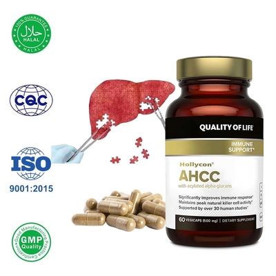 OEM AHCC Supplement utrzymuje aktywność naturalnych komórek zabójczych i zwiększa produkcję cytokin