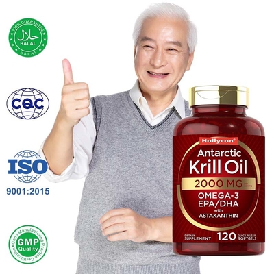 OEM Olej z kryla antarktyckiego Softgels przeciwutleniacz Wsparcie zdrowia serca