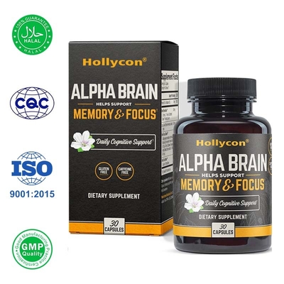 Kapsułki Brain Nootropic dla pamięci, jasności umysłowej i poprawy funkcji poznawczych