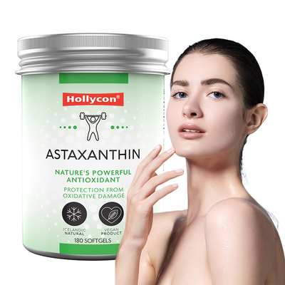 OEM Islandii Astaxanthin Softgels dla zdrowia skóry 12mg Astaxanthin Softgels