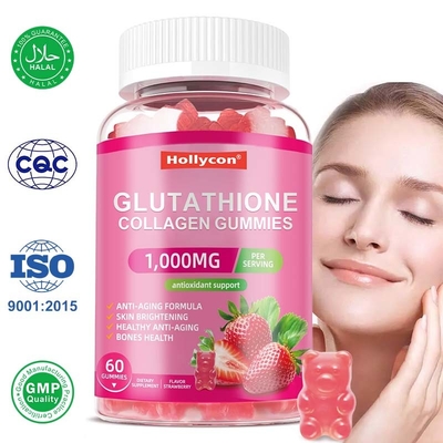 OEM Glutation Kollagen Gummies Supplement For Skin Whitening Glutathione Collagen Gummies