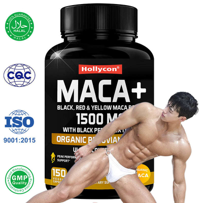 Zindywidualizowany organiczny Maca Root Powder Capsules Maca Pills Energy Mood Supplement
