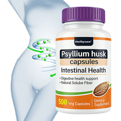 OEM/ODM Dorośli Psyllium Husk Kapsułki Zdrowie trawienne i regularność wsparcie Bezglutenowy suplement diety