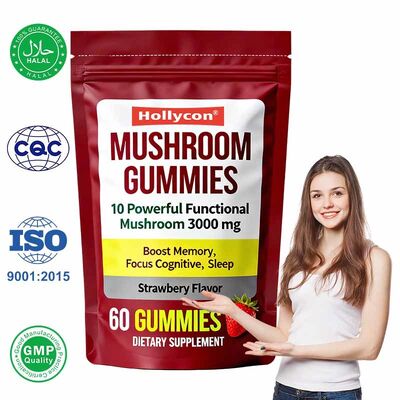 Grzyby Elderberry Gummies suplement witaminowy antyoksydant i wsparcie trawienia 60 Count Gummy Candy